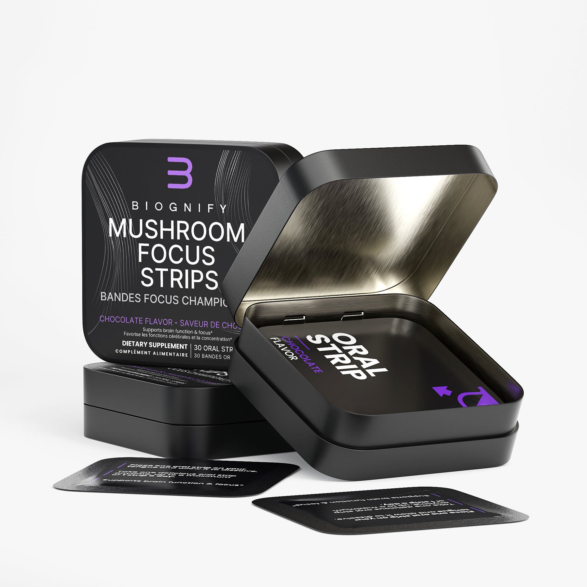 Bandes de concentration aux champignons