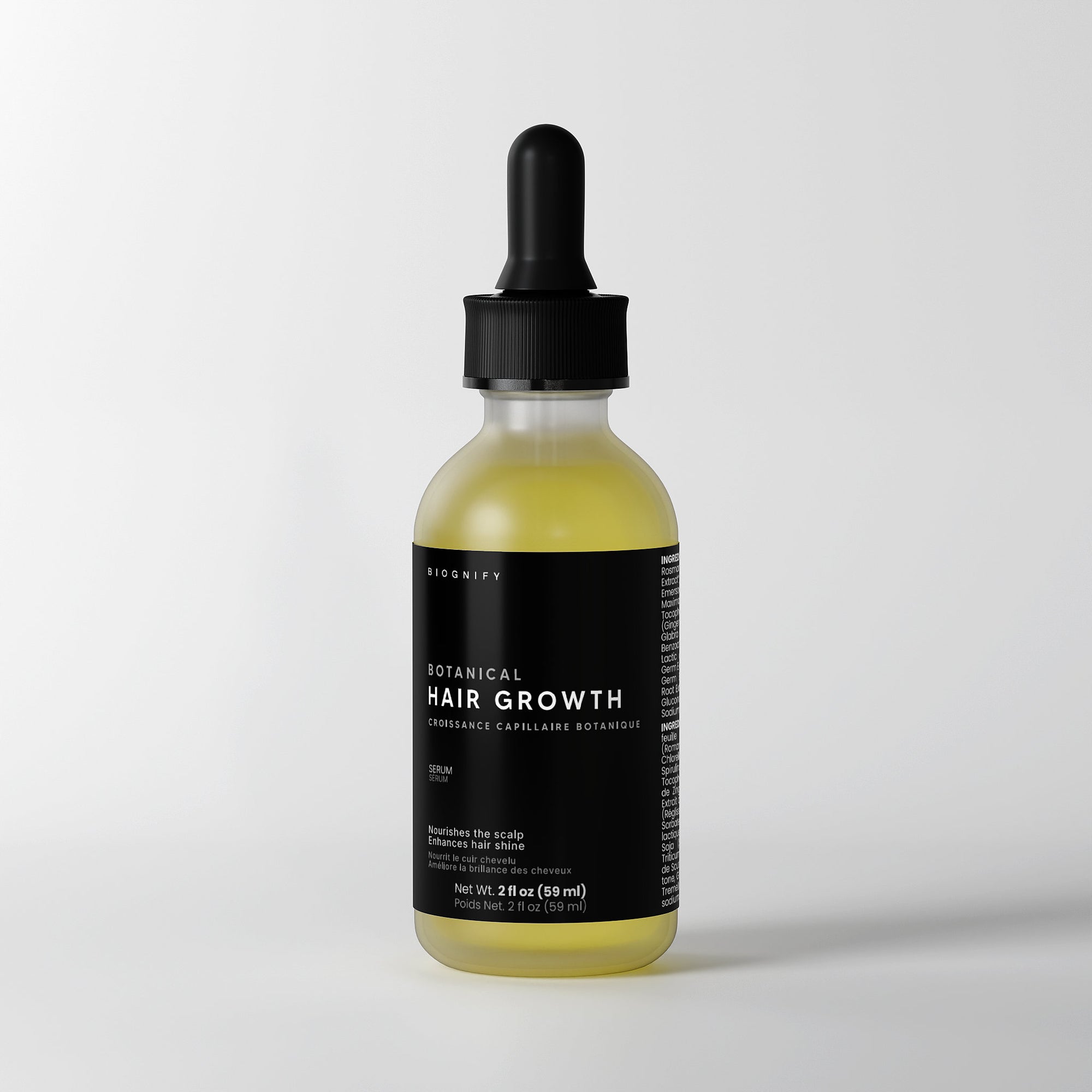 Sérum botanique pour la pousse des cheveux