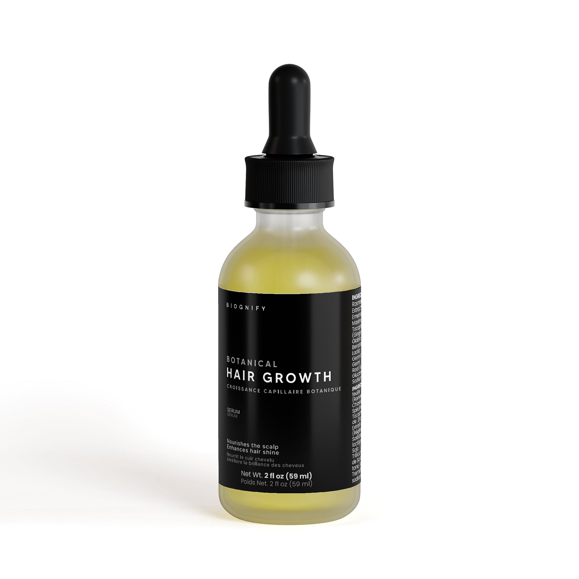 Sérum botanique pour la pousse des cheveux
