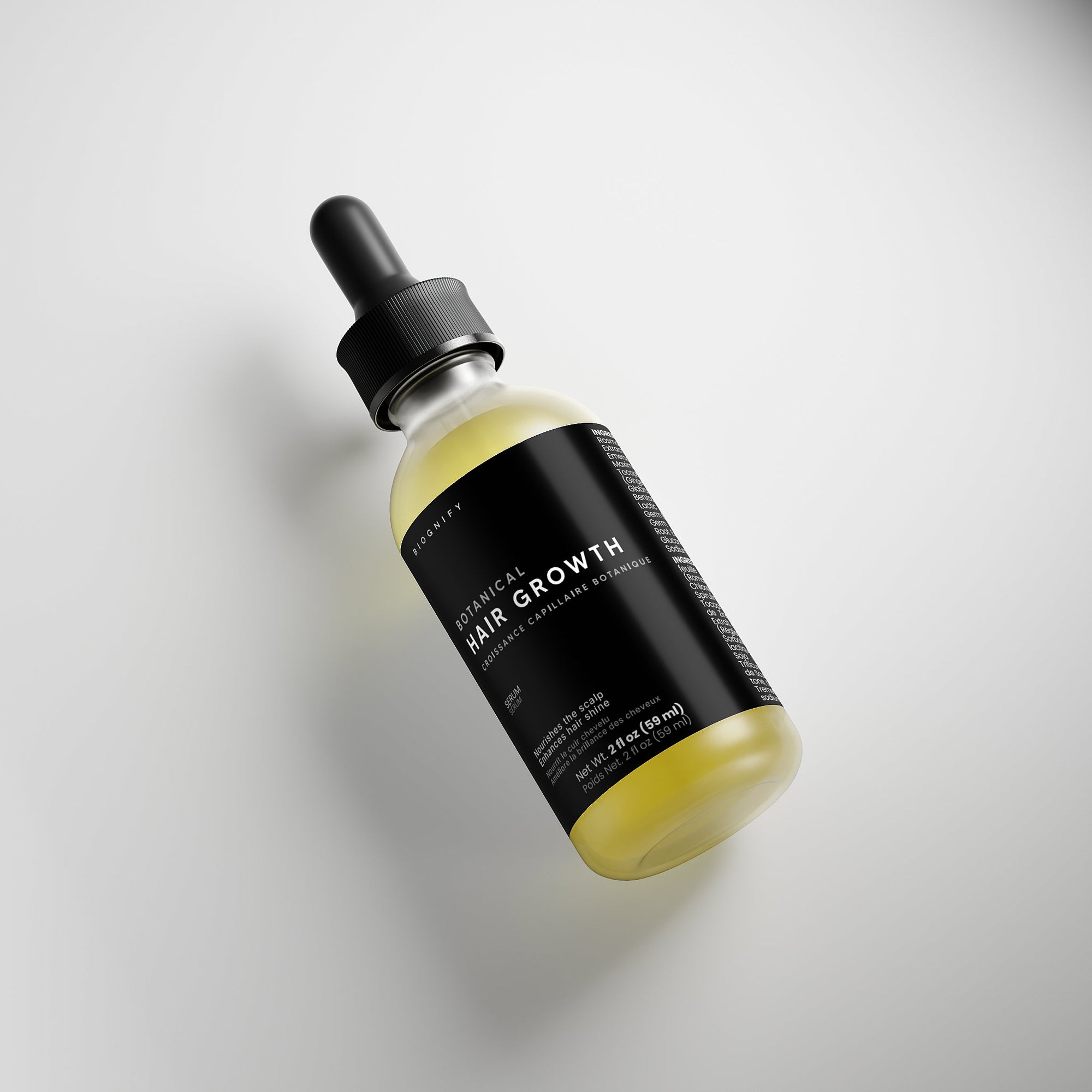 Sérum botanique pour la pousse des cheveux