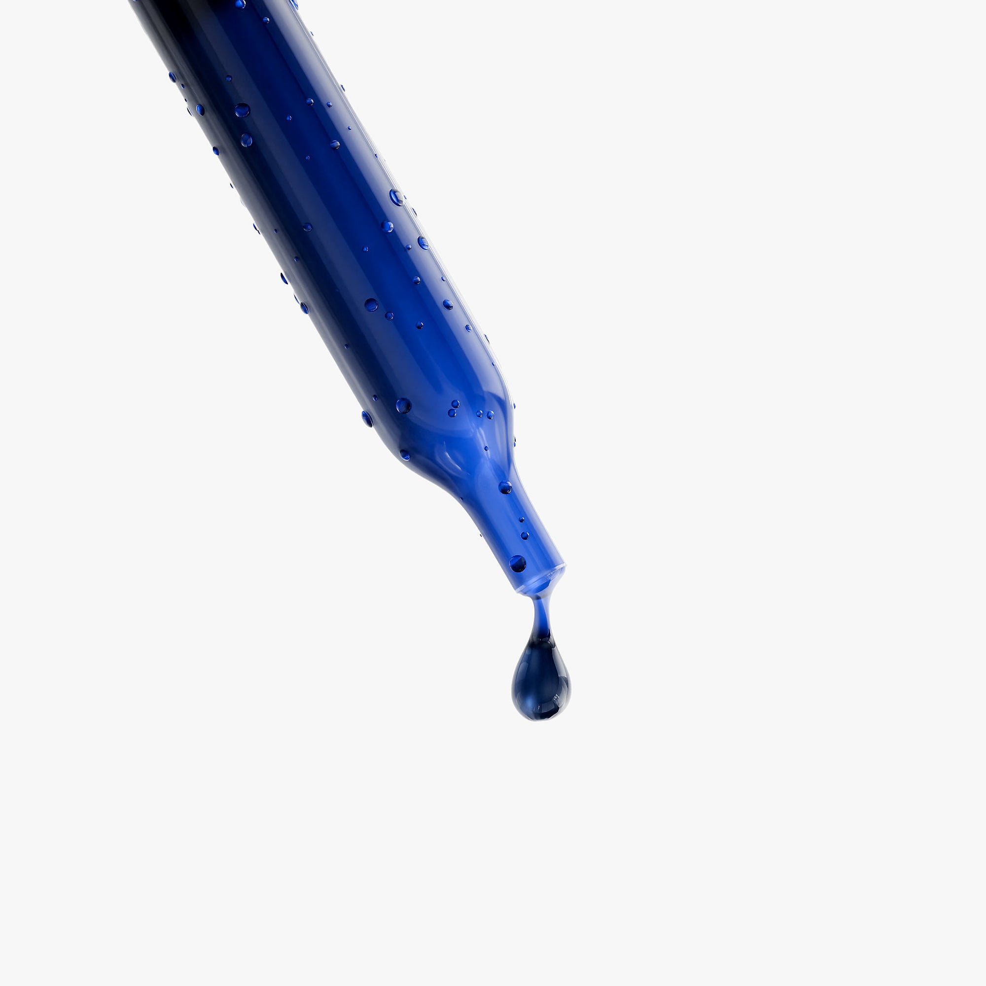Gouttes de bleu de méthylène