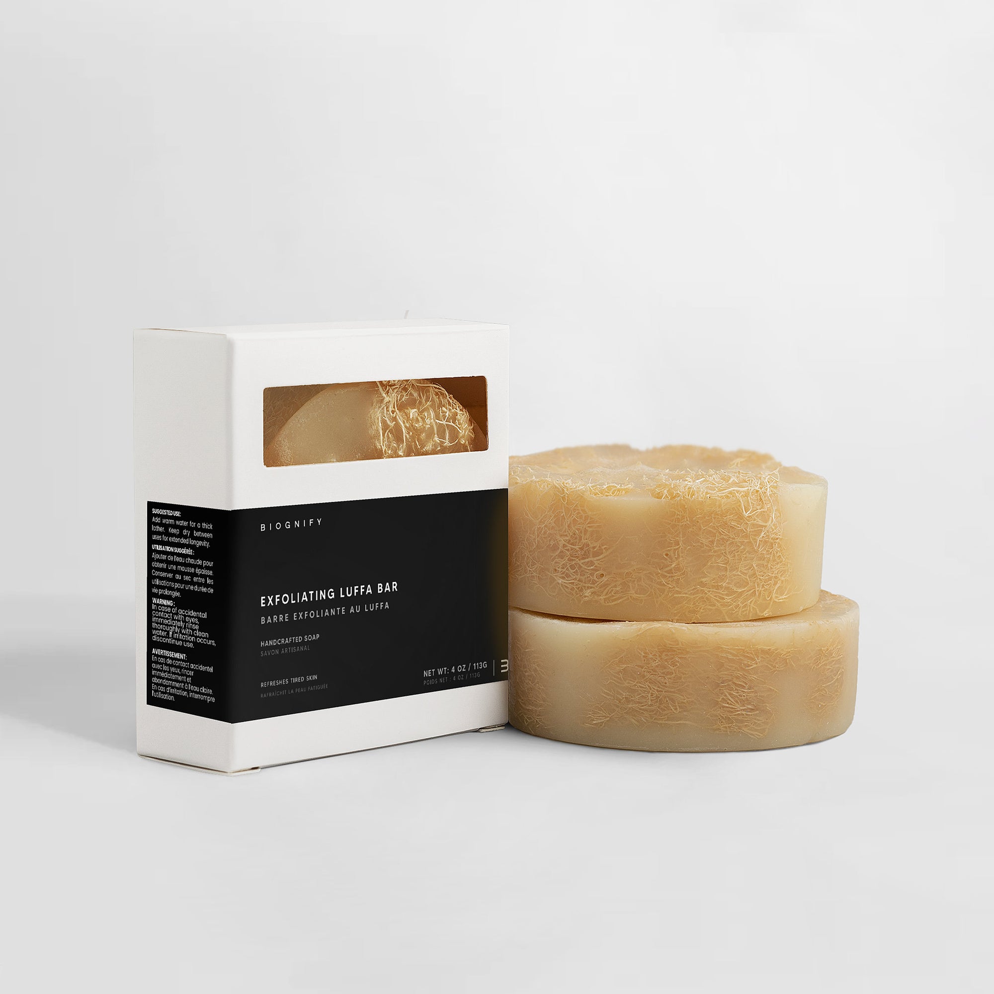Pain exfoliant au luffa