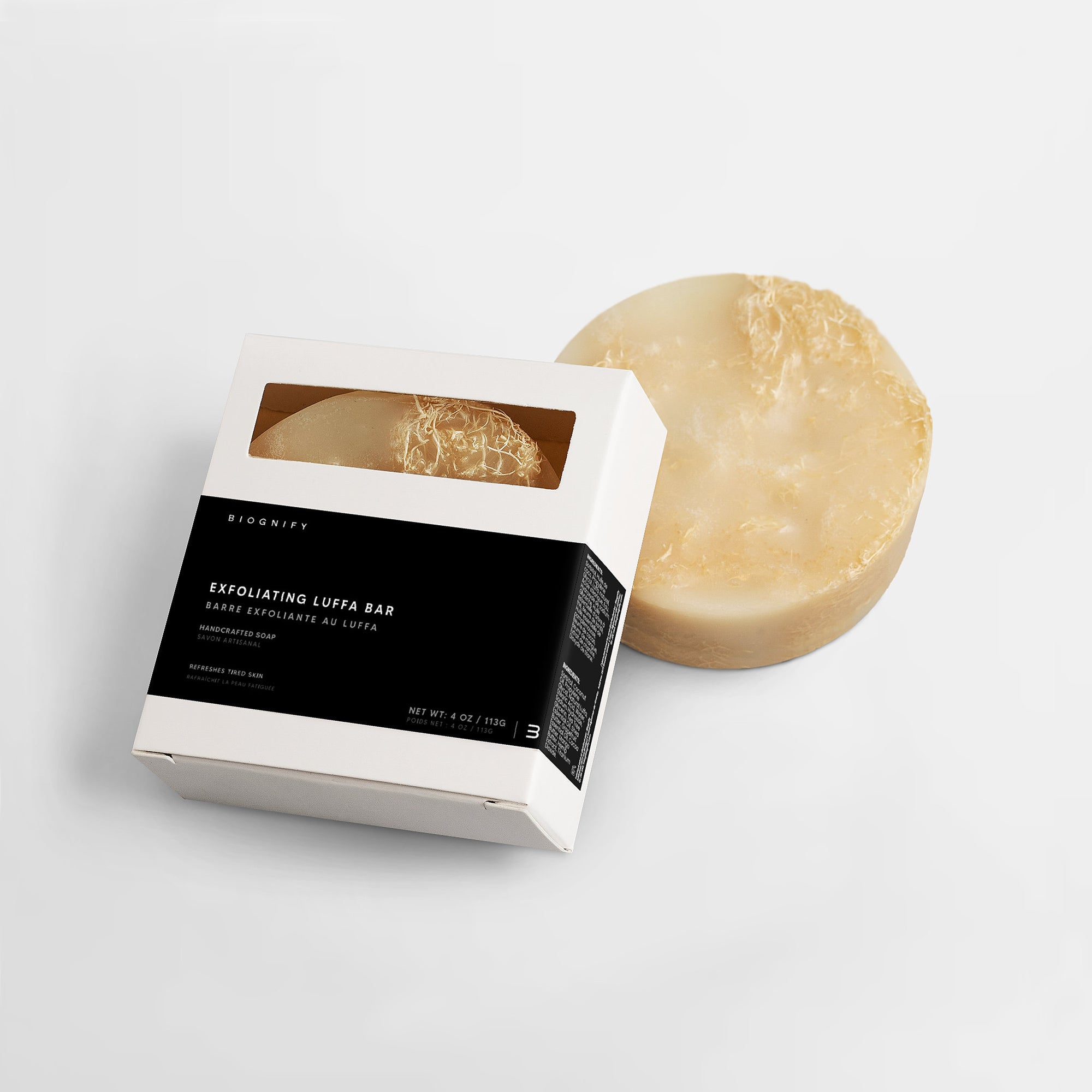 Pain exfoliant au luffa