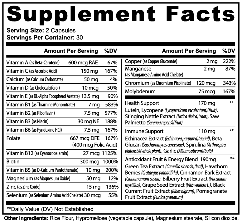 Multivitamines complètes
